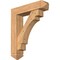 Ekena Millwork Merced Arts and Crafts Smooth Bracket w/ Offset Brace, Western Red Cedar, 7 1/2"W x 32"D x 38"H BKT0806X32X38MRC03SWR - alternate 1